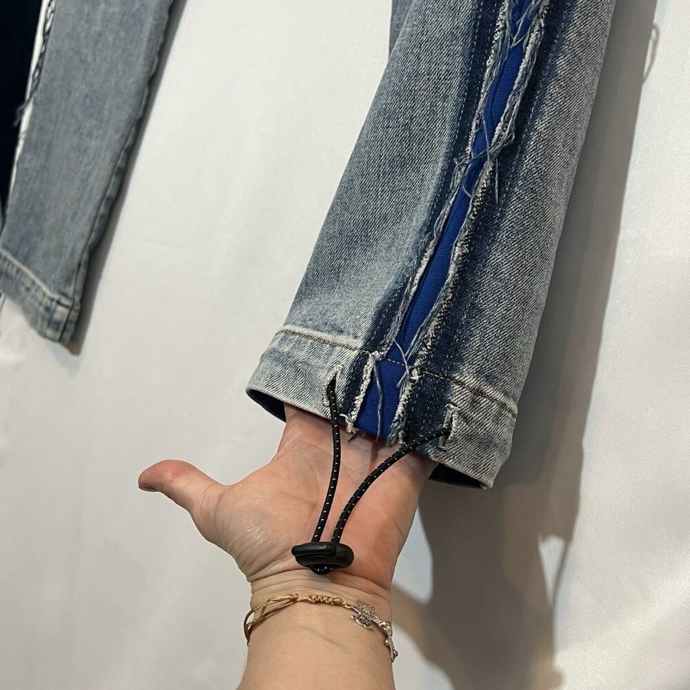 Hudson Anthropologie Jessy Boyfriend High Waist Jeans Size 29 Distressed Blue - Picture 8 of 16